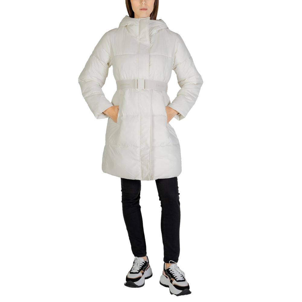 Calvin Klein Jeans Cream Nylon Coat | Regal Royce
