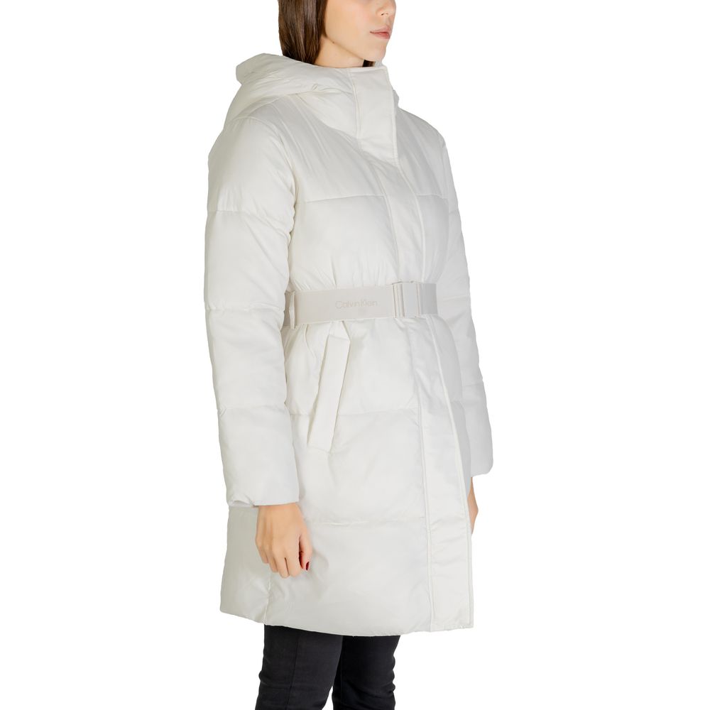 Calvin Klein Jeans Cream Nylon Coat | Regal Royce