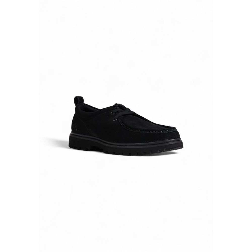 Calvin Klein Jeans Black Suede Leather Oxfords And Derbies | Regal Royce