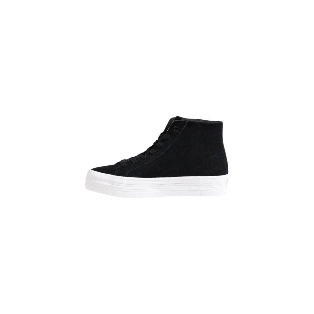 Calvin Klein Jeans Black Suede Leather Platform Sneakers | Regal Royce