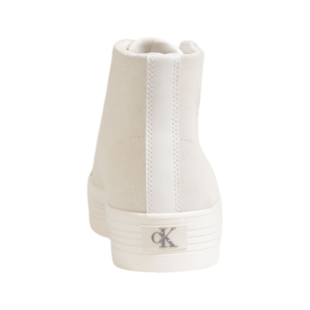 Calvin Klein Jeans Beige Suede Leather Platform Sneakers | Regal Royce