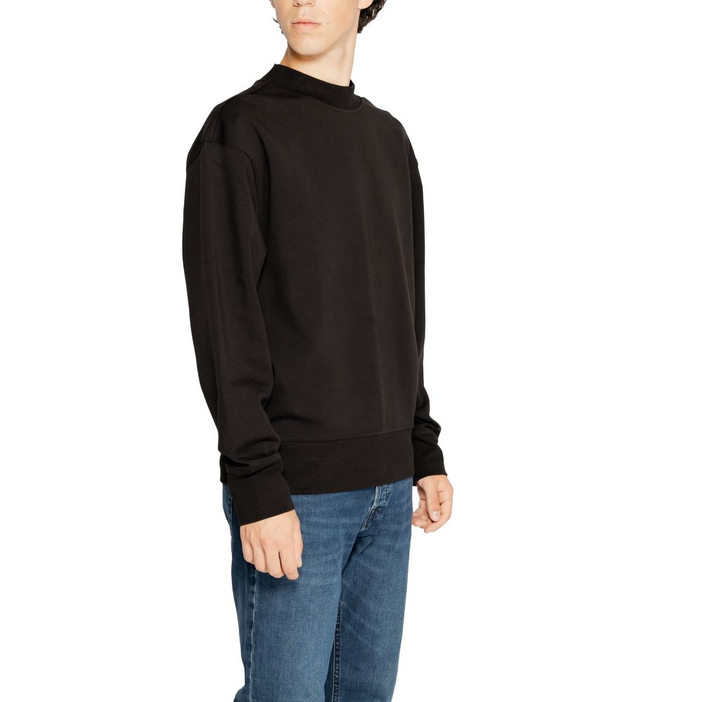 Calvin Klein Jeans Black Recycled Cotton Sweatshirt | Regal Royce