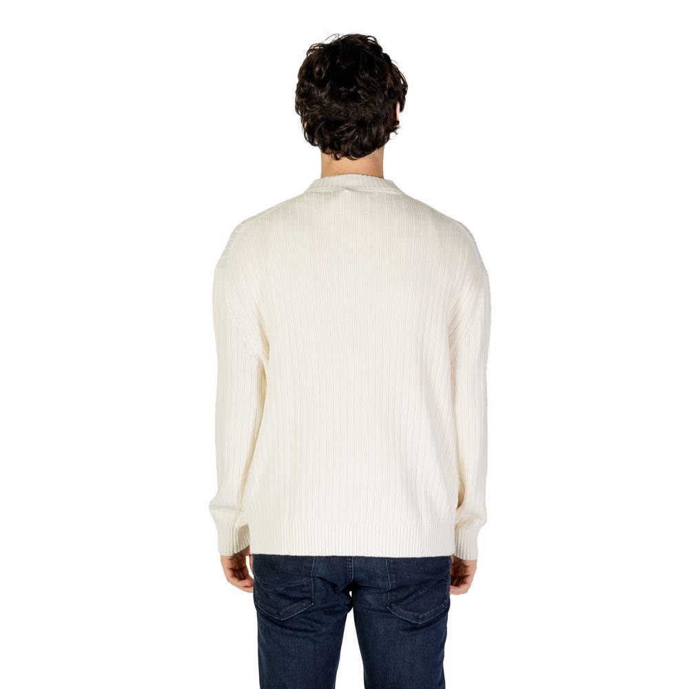 Calvin Klein Jeans Cream Cotton Sweatshirt | Regal Royce