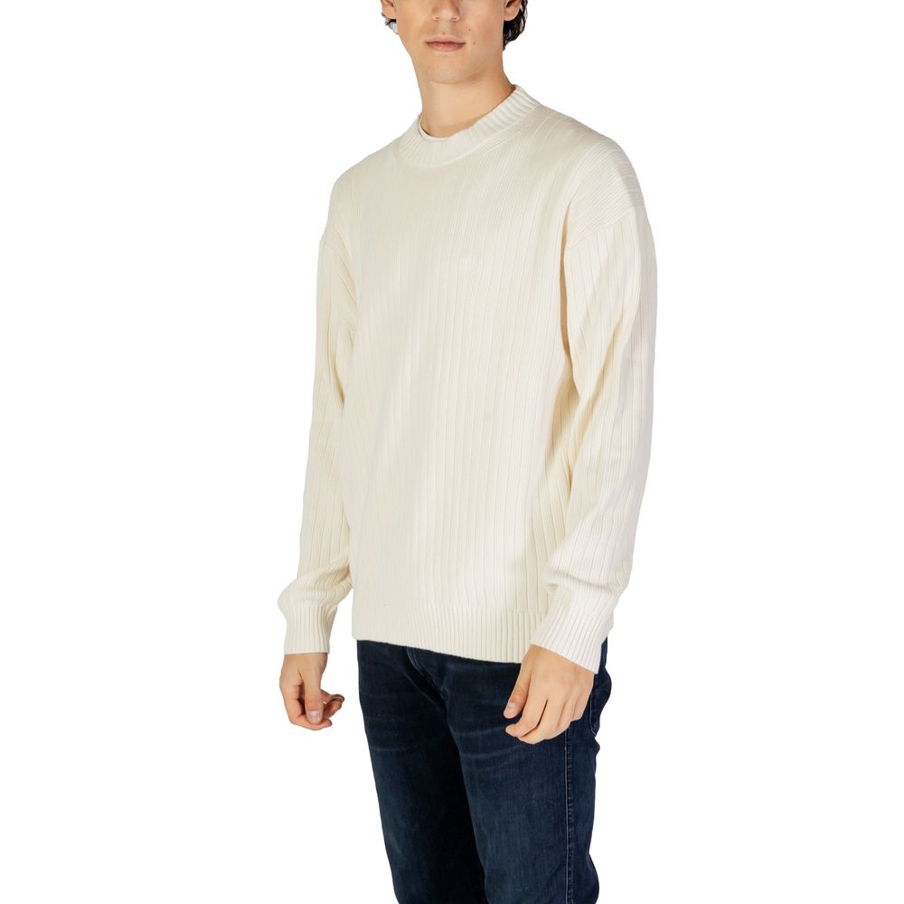 Calvin Klein Jeans Cream Cotton Sweatshirt | Regal Royce