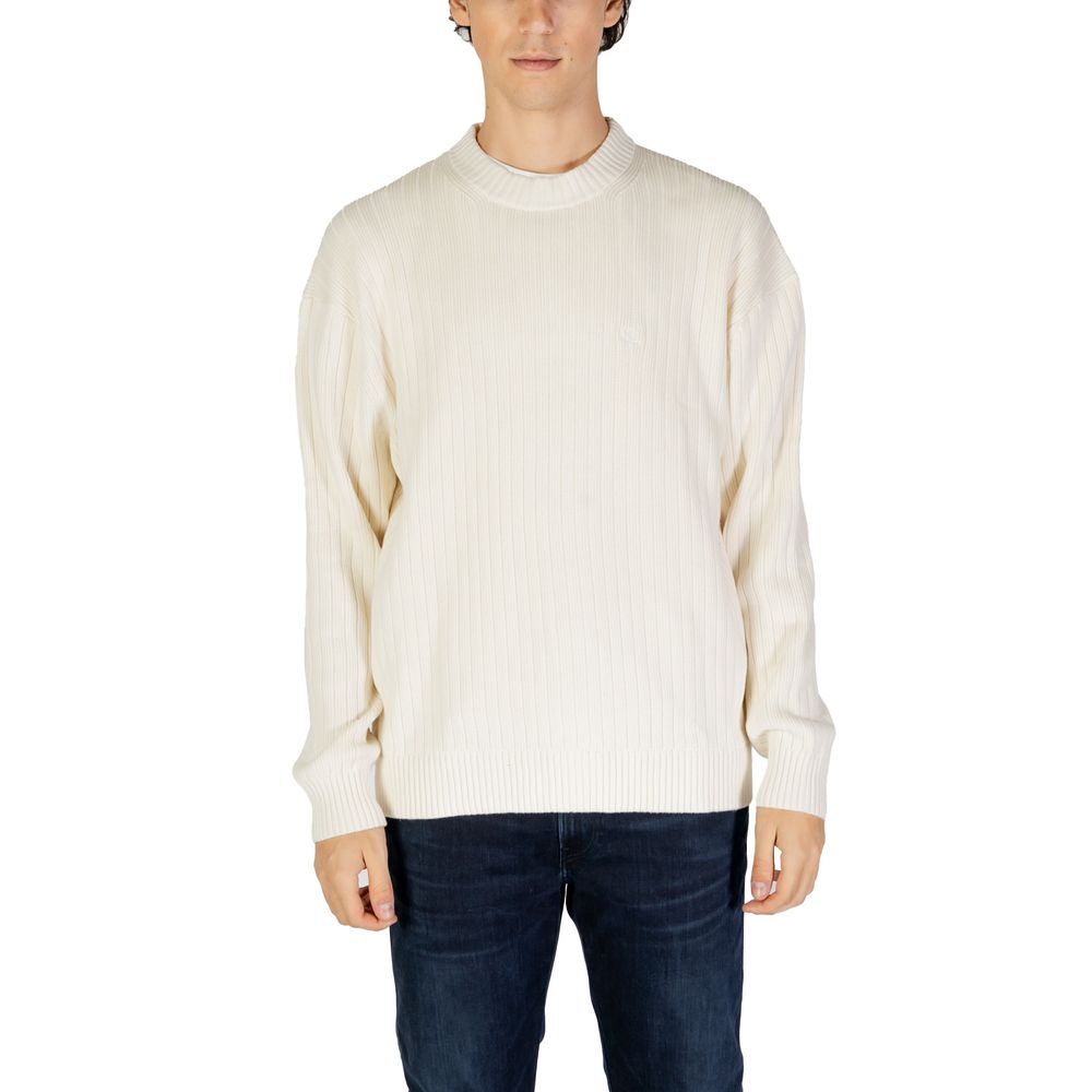 Calvin Klein Jeans Cream Cotton Sweatshirt | Regal Royce