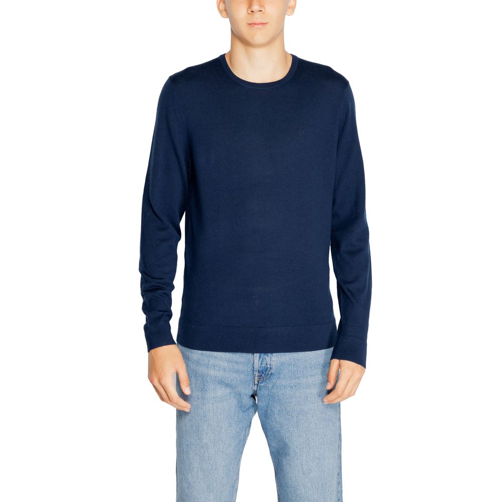 Calvin Klein Blue Recycled Wool Sweatshirt | Regal Royce