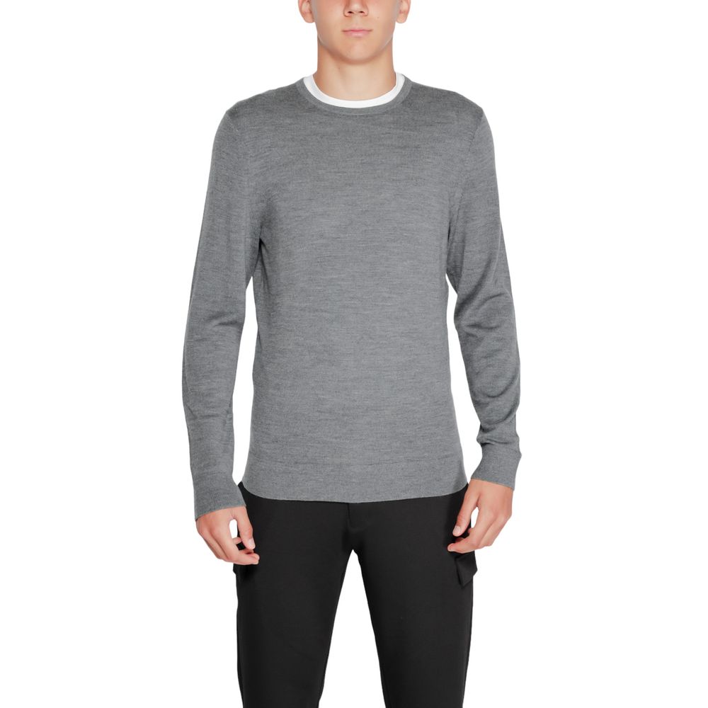 Calvin Klein Gray Recycled Wool Sweatshirt | Regal Royce