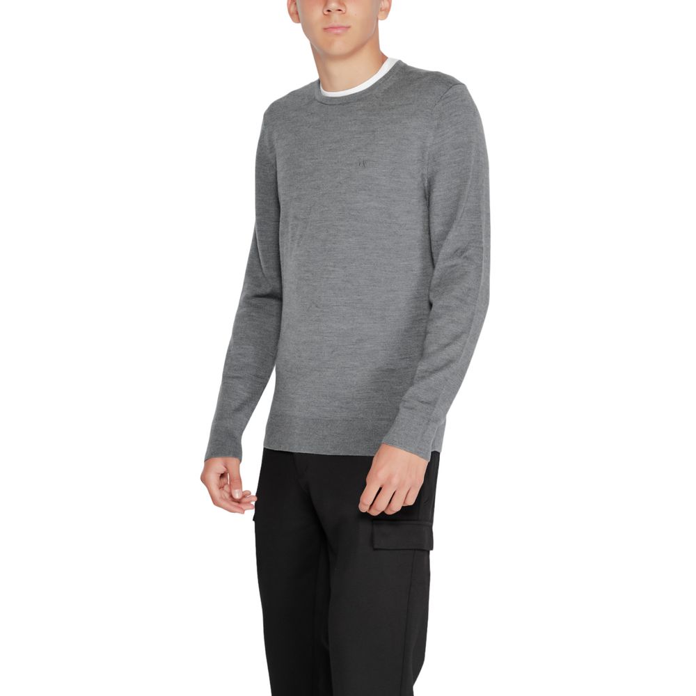 Calvin Klein Gray Recycled Wool Sweatshirt | Regal Royce