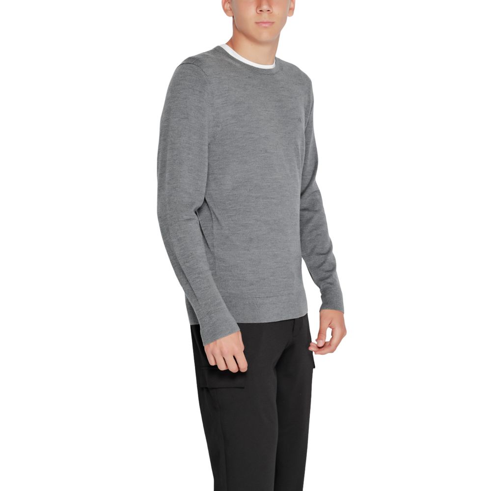 Calvin Klein Gray Recycled Wool Sweatshirt | Regal Royce