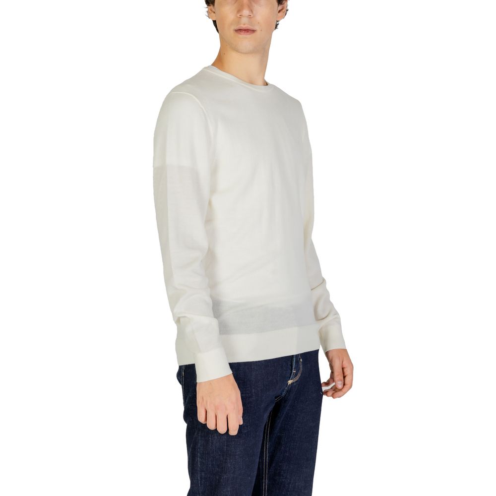 Calvin Klein Cream Recycled Wool Sweatshirt | Regal Royce
