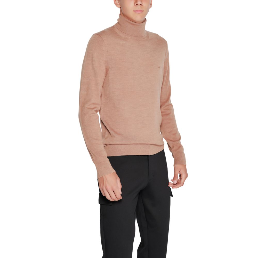 Calvin Klein Beige Wool Turtleneck | Regal Royce