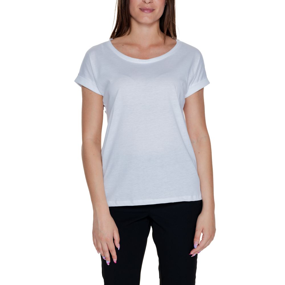 Vila Clothes White Cotton T-Shirt | Regal Royce