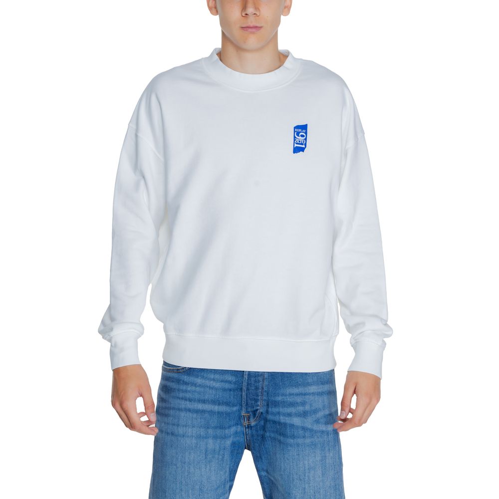 Replay White Cotton Sweatshirt | Regal Royce