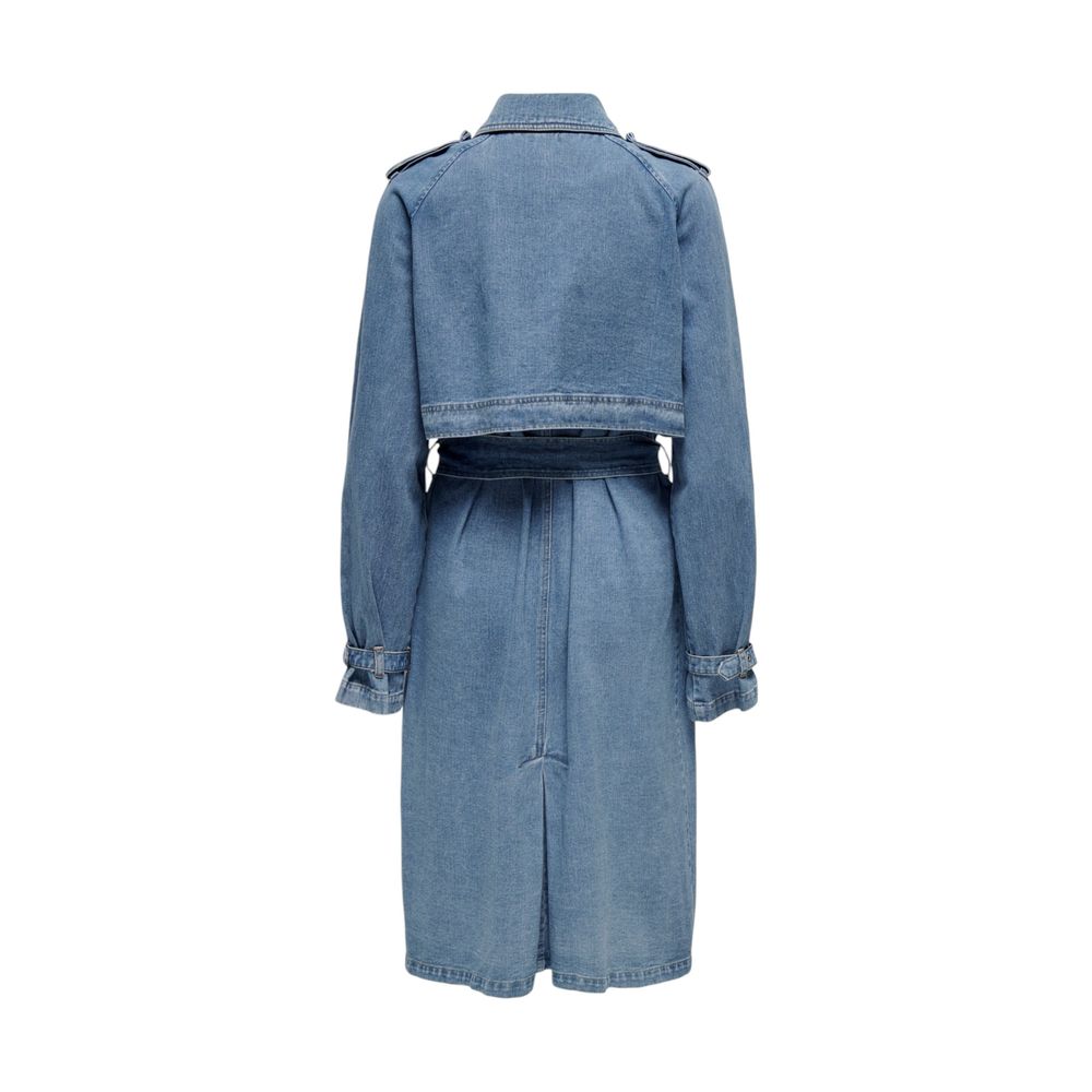 Only Blue Cotton Trench Coat | Regal Royce