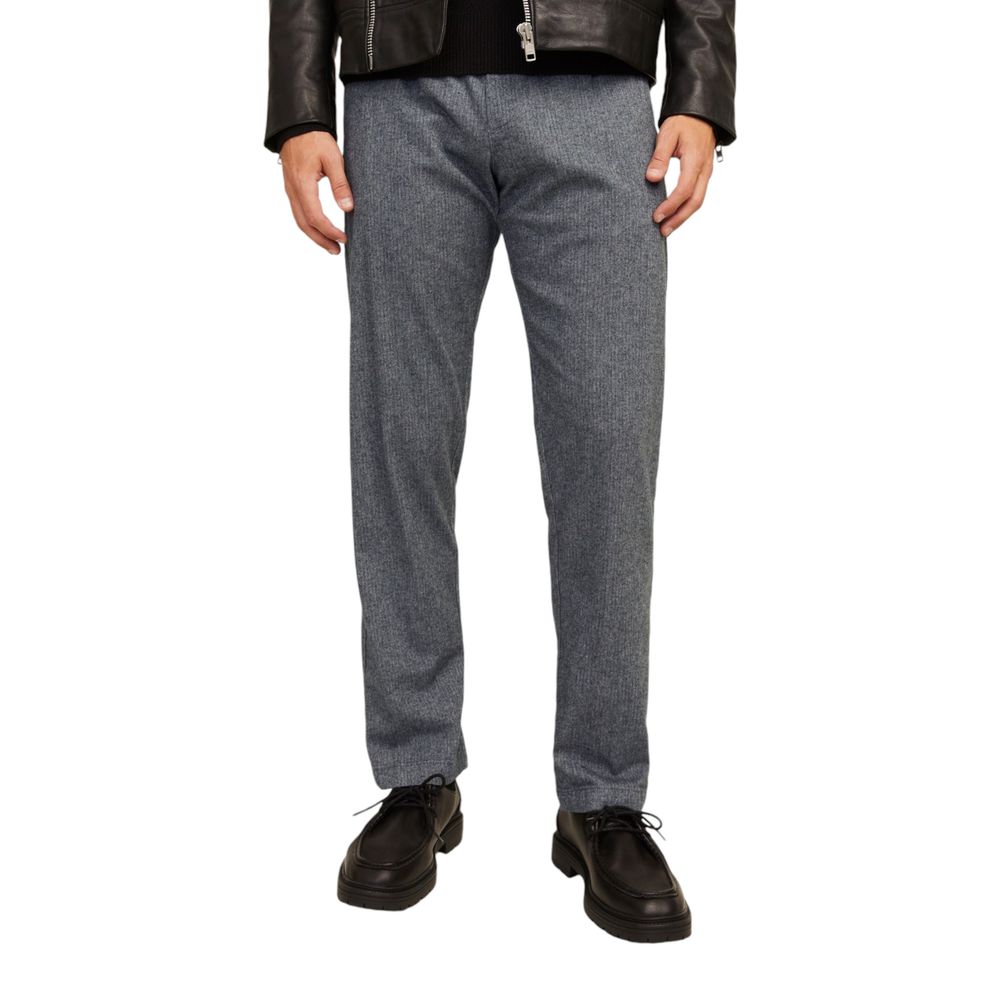 Jack Jones Gray Cotton Casual Pants | Regal Royce