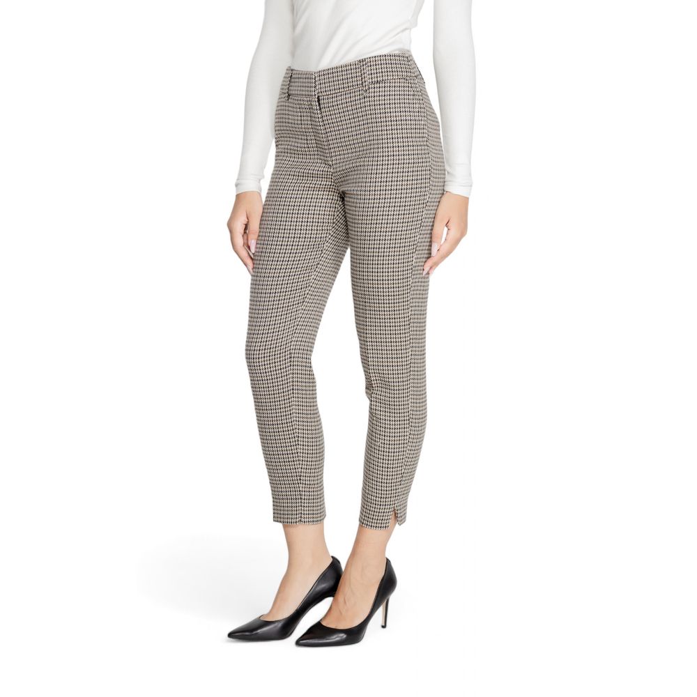 Only Beige Polyester Casual Pants | Regal Royce