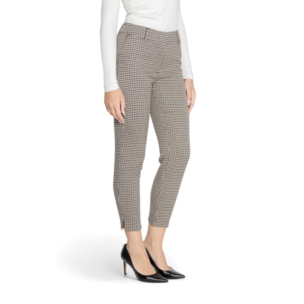 Only Beige Polyester Casual Pants | Regal Royce