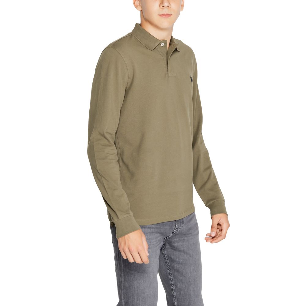 U.S. POLO ASSN. Green Cotton Long Sleeve T-Shirt | Regal Royce