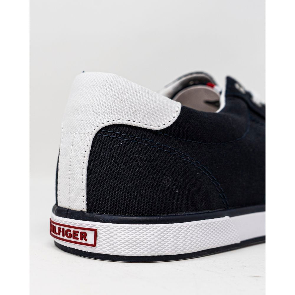 Tommy Hilfiger Blue Cotton Low Top Sneakers | Regal Royce