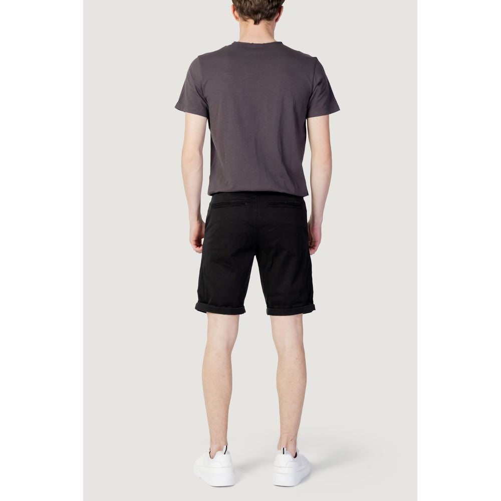 Jack Jones Black Cotton Shorts | Regal Royce
