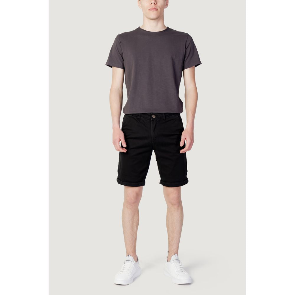 Jack Jones Black Cotton Shorts | Regal Royce