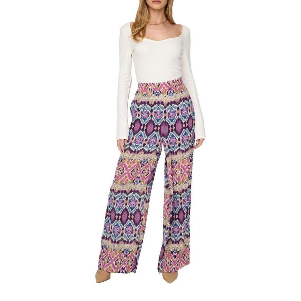 Only Multicolor Recycled Polyester Casual Pants | Regal Royce