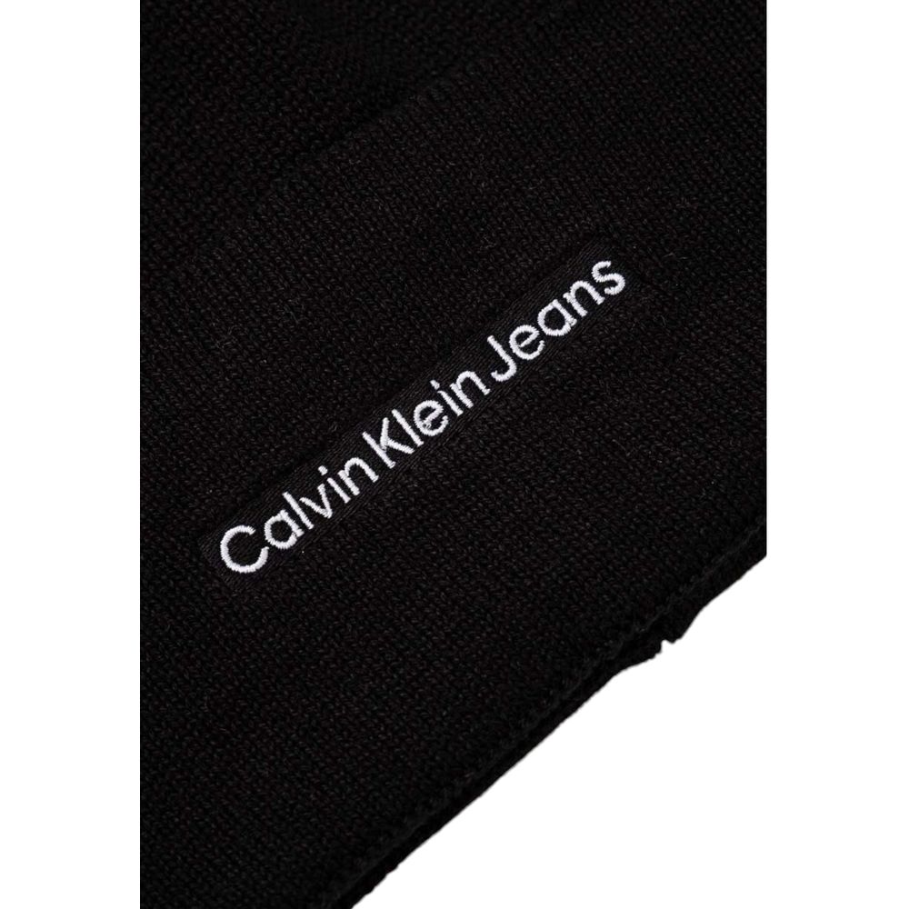 Calvin Klein Jeans Black Cotton Cap (Baseball Hat)