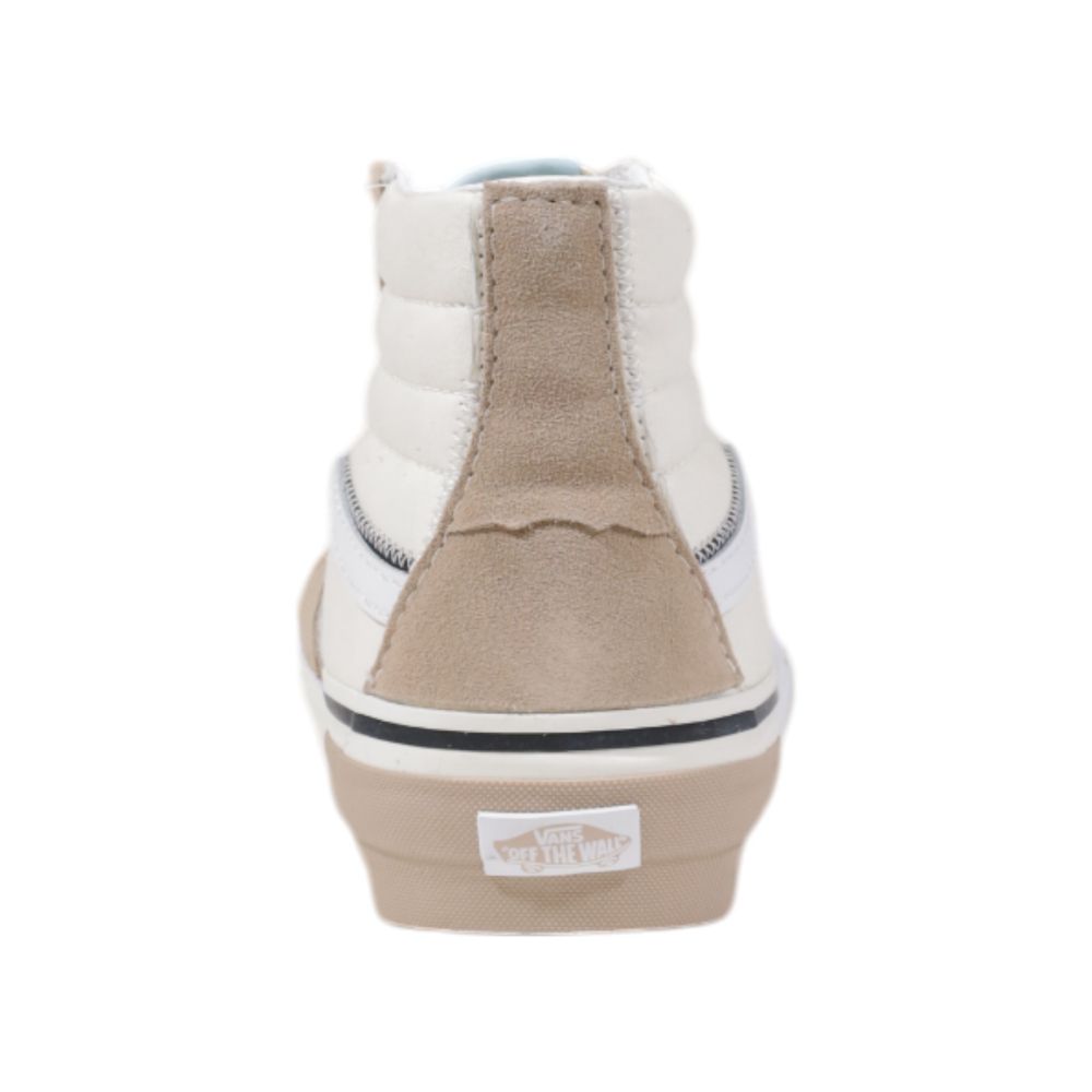 Vans Beige Leather High Top Sneakers | Regal Royce
