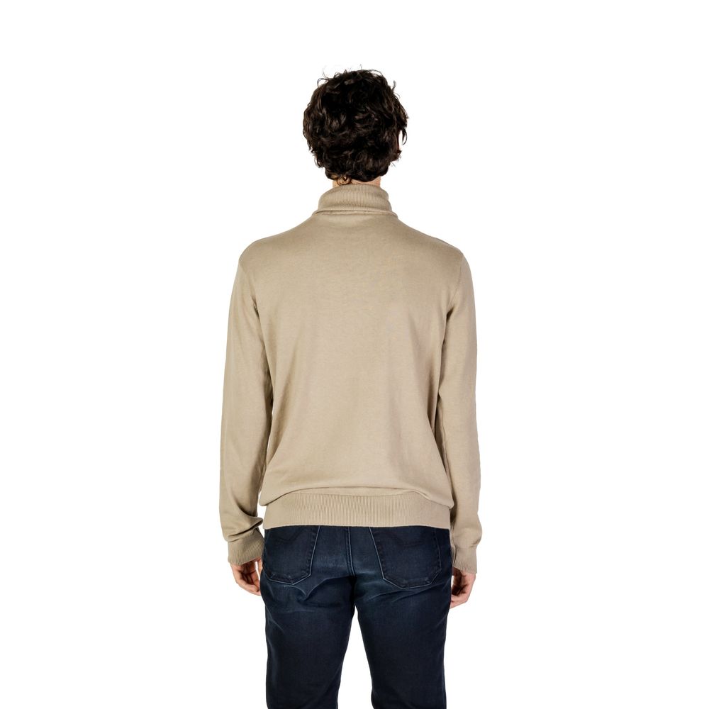 U.S. POLO ASSN. Beige Cotton Turtleneck | Regal Royce