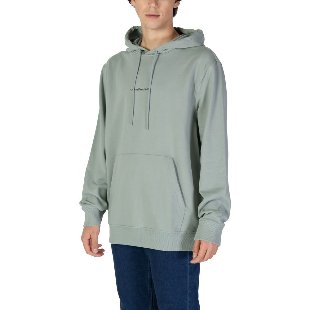 Calvin Klein Jeans Green Cotton Hoodie | Regal Royce