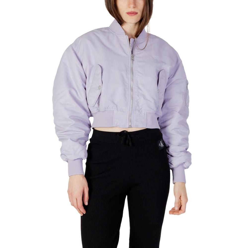 Calvin Klein Jeans Purple Polyamide Bomber | Regal Royce