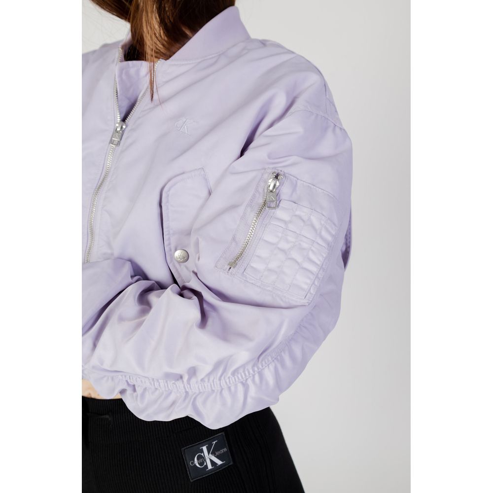 Calvin Klein Jeans Purple Polyamide Bomber | Regal Royce