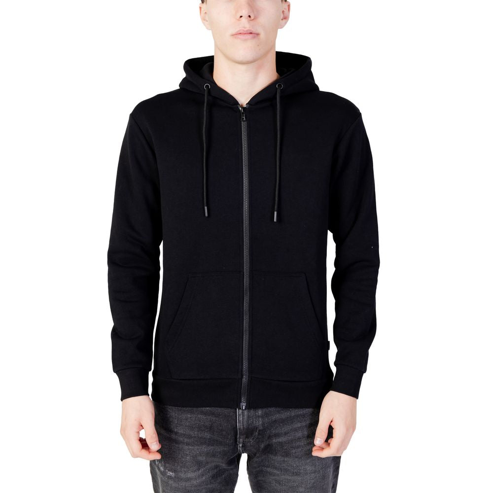 Jack Jones Black Polyester Hoodie | Regal Royce