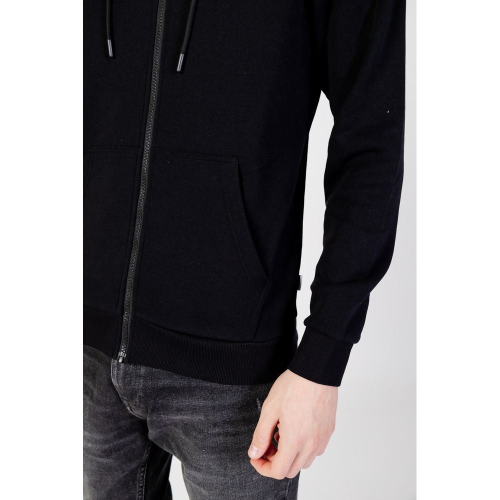 Jack Jones Black Polyester Hoodie | Regal Royce