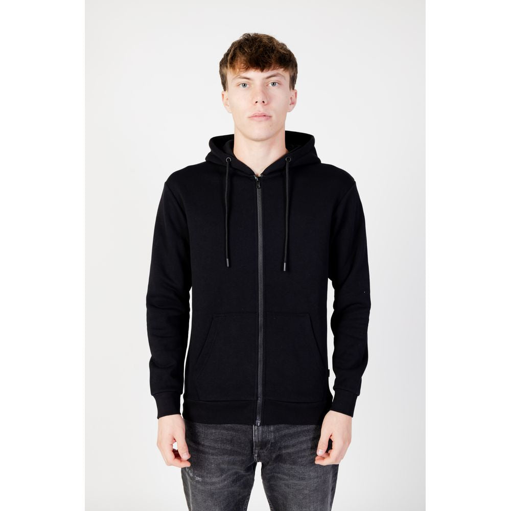 Jack Jones Black Polyester Hoodie | Regal Royce