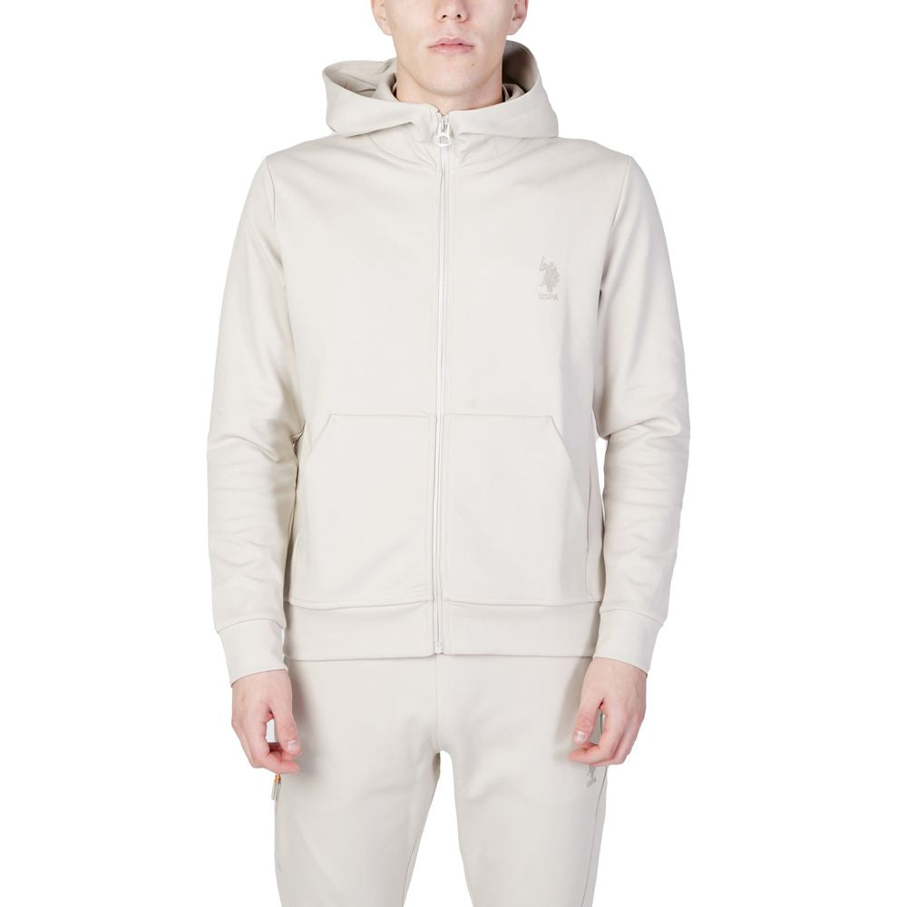 U.S. POLO ASSN. Beige Cotton Hoodie