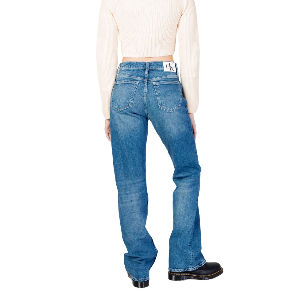 Calvin Klein Jeans Blue Cotton Mom Jeans | Regal Royce