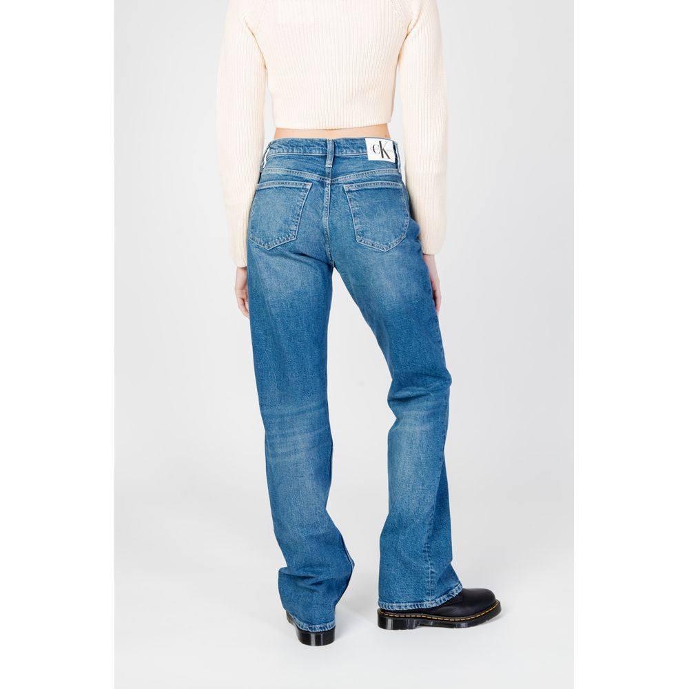 Calvin Klein Jeans Blue Cotton Mom Jeans | Regal Royce