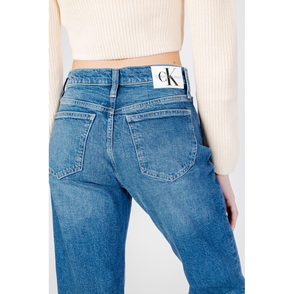 Calvin Klein Jeans Blue Cotton Mom Jeans | Regal Royce