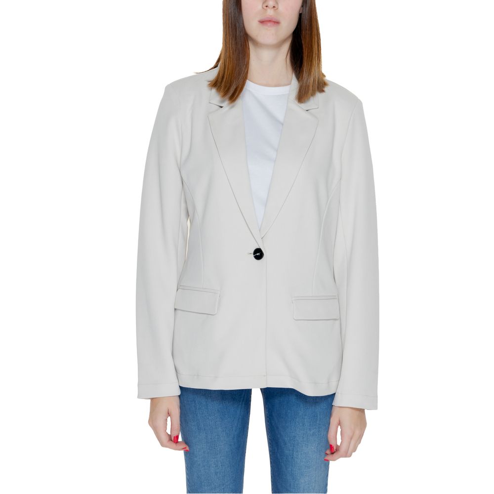 Only Beige Polyester Blazer | Regal Royce