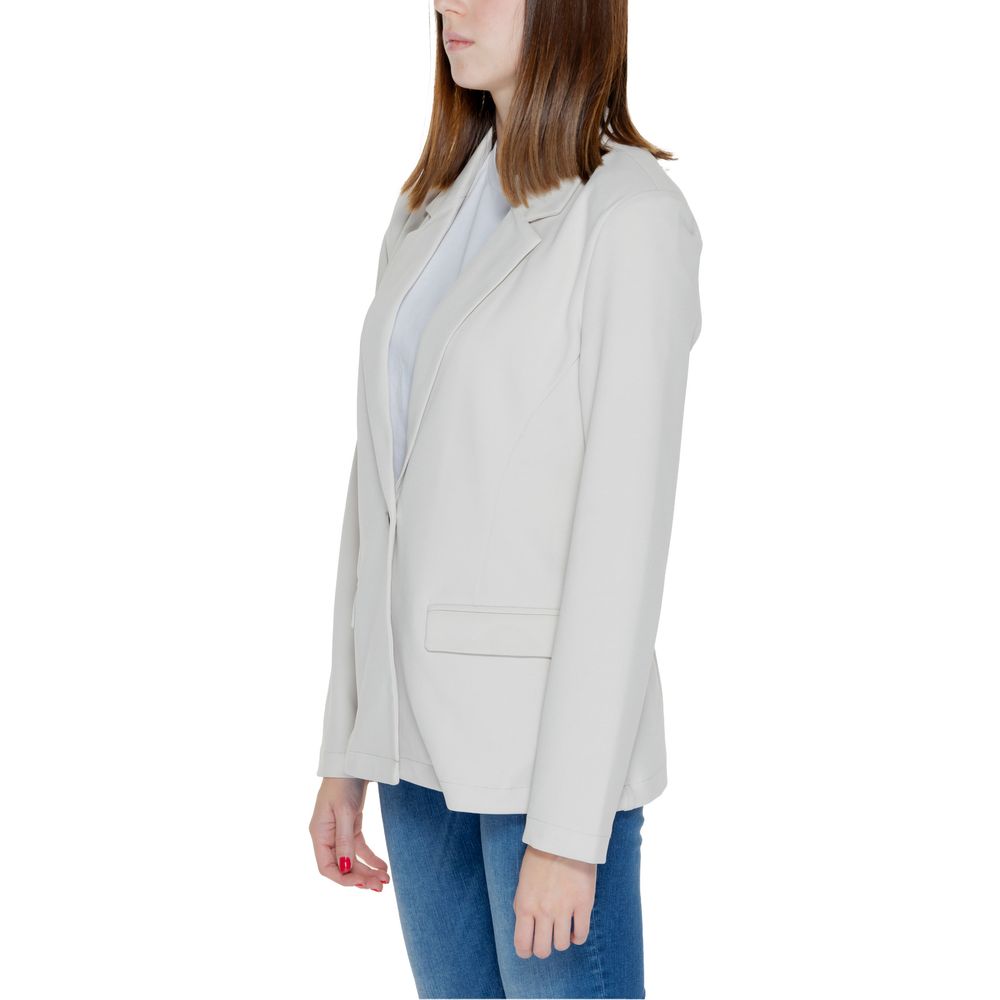 Only Beige Polyester Blazer | Regal Royce