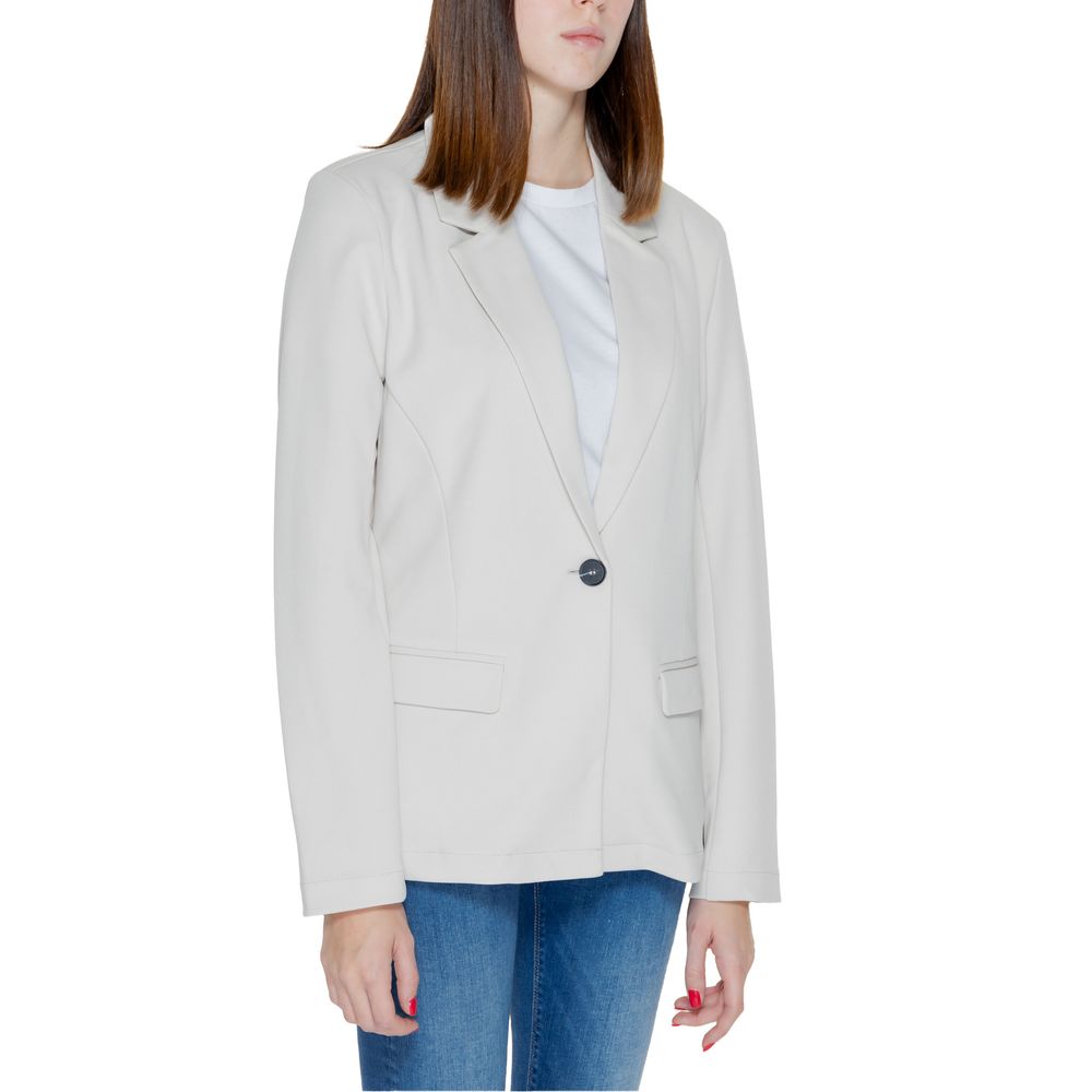 Only Beige Polyester Blazer | Regal Royce