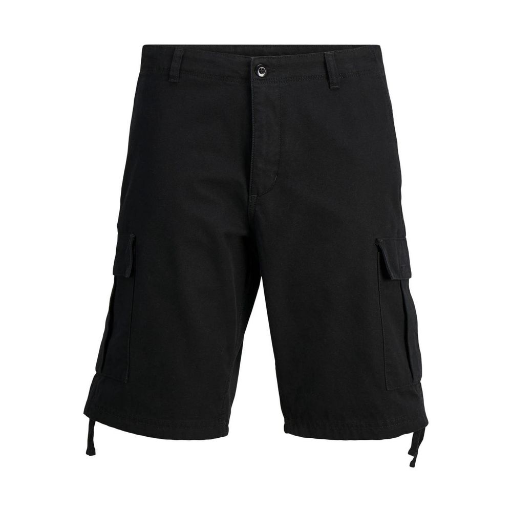 Jack Jones Black Cotton Bermuda Shorts | Regal Royce