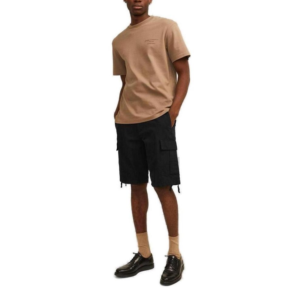 Jack Jones Black Cotton Bermuda Shorts | Regal Royce