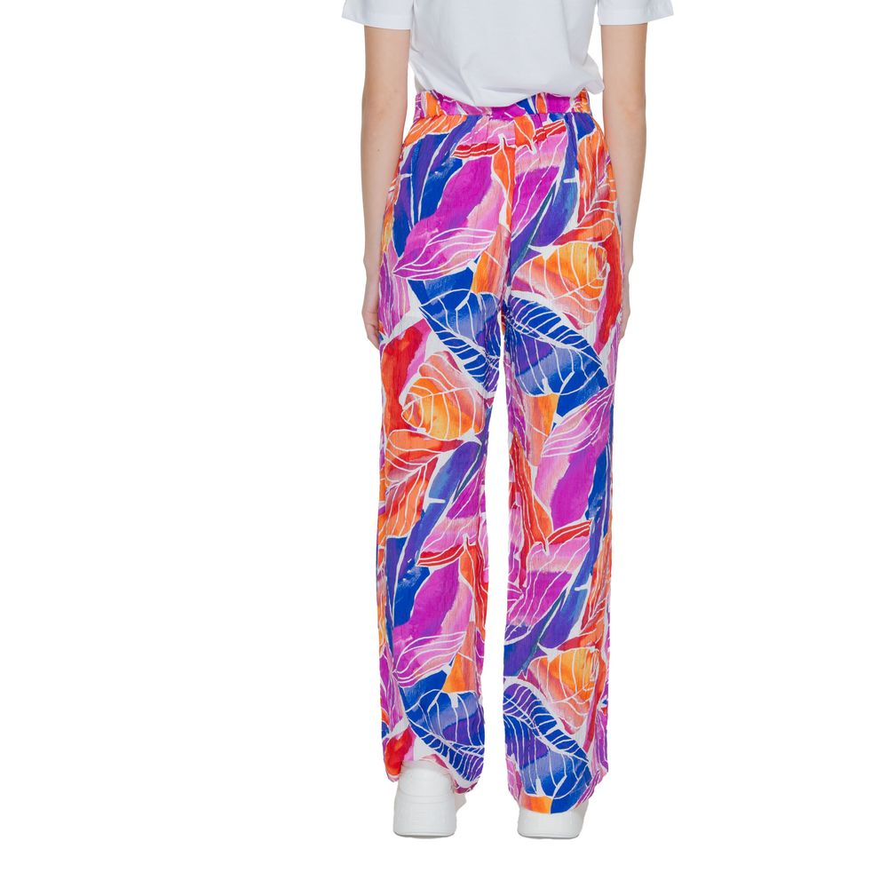 Vila Clothes Multicolor Viscose Casual Pants | Regal Royce
