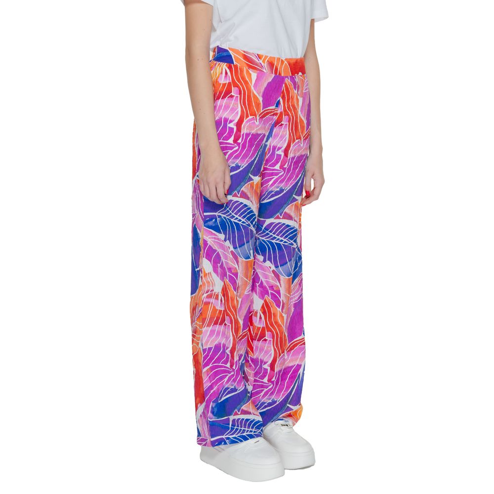 Vila Clothes Multicolor Viscose Casual Pants | Regal Royce