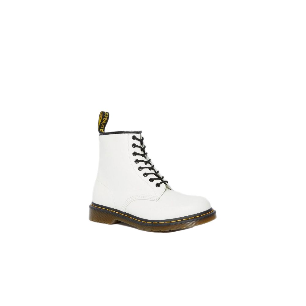 Dr. Martens White Leather Lace-Up Boots | Regal Royce