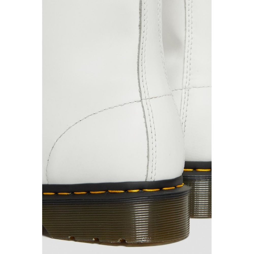 Dr. Martens White Leather Lace-Up Boots | Regal Royce