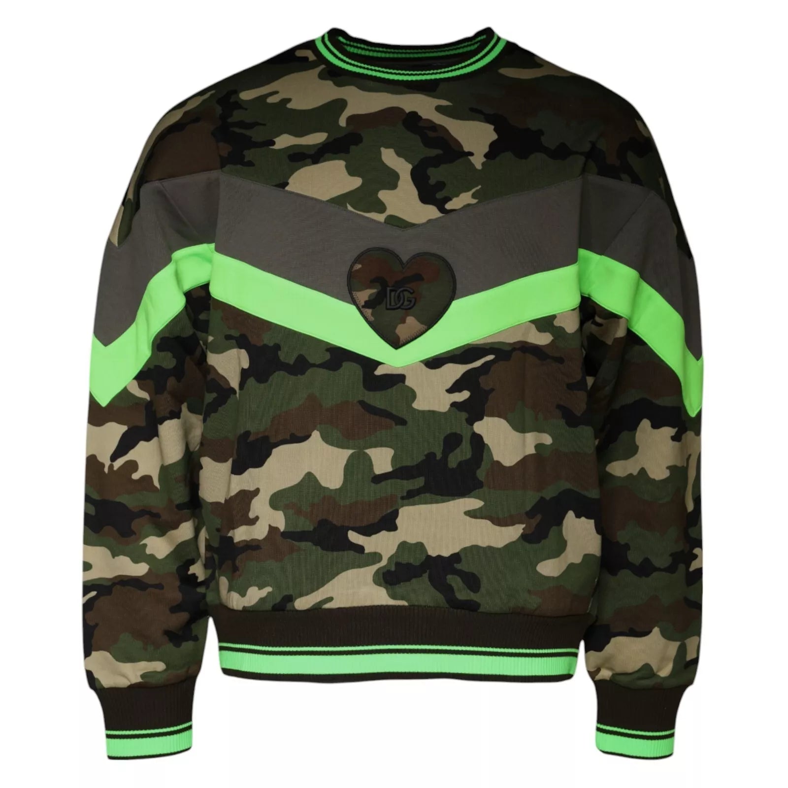 Dolce & Gabbana Multicolor Camouflage Sweatshirt Sweater | Regal Royce