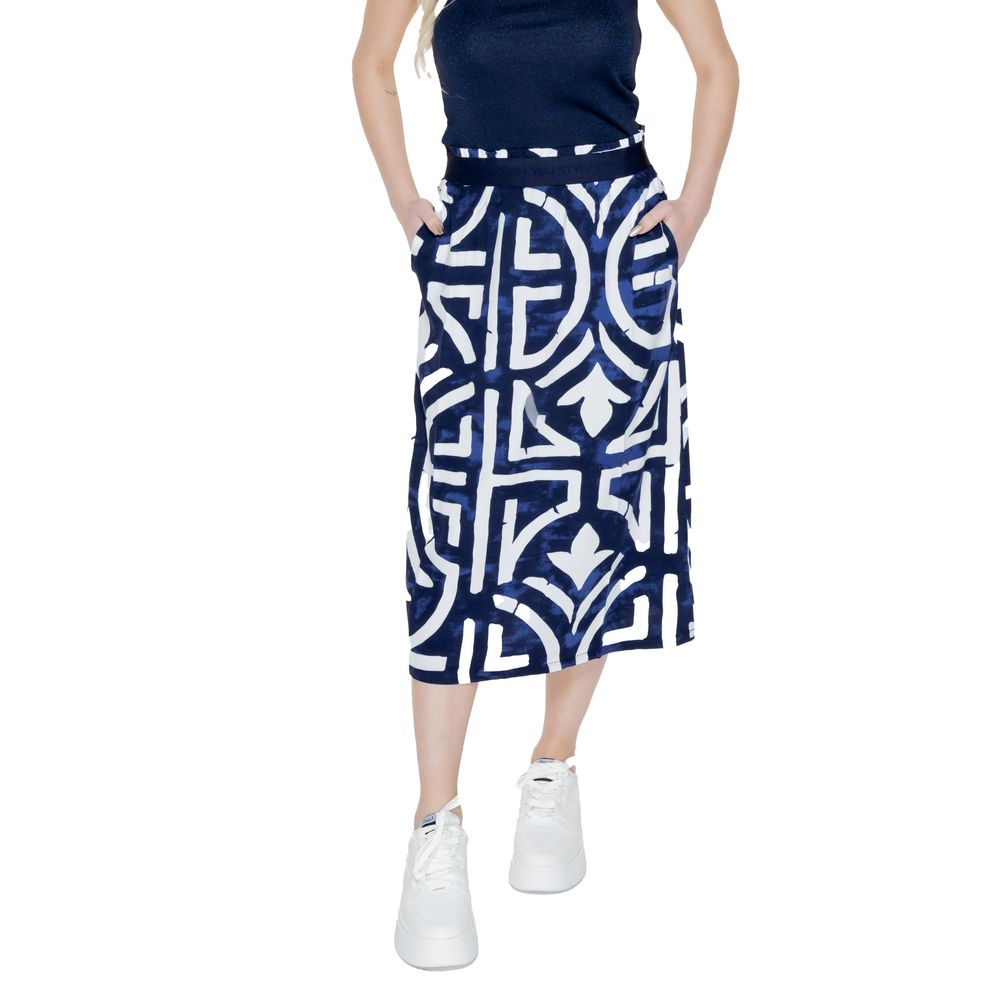 Street One Blue Viscose Long Skirt | Regal Royce